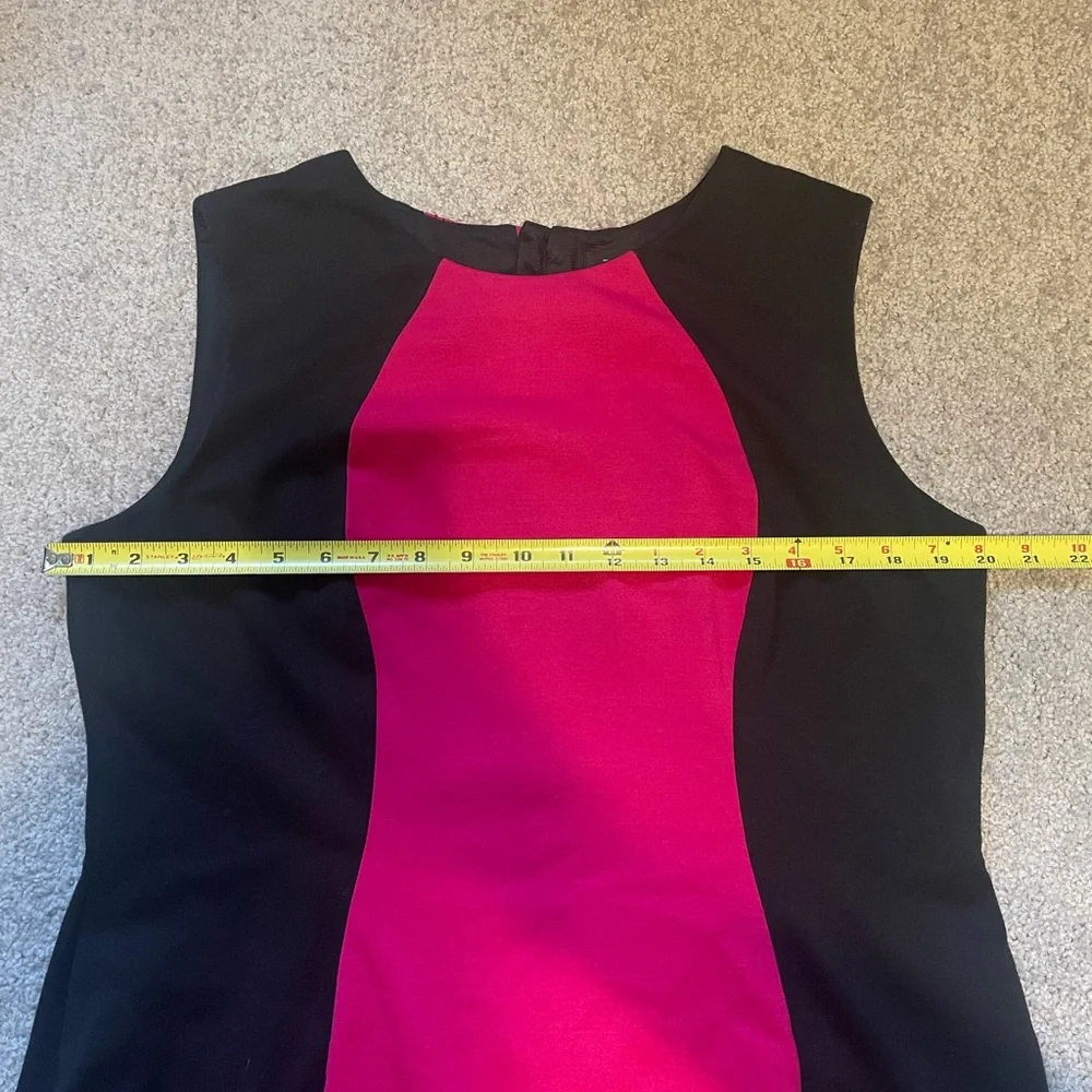 Tahari Black and Pink Shift Dress - Picture 4 of 5